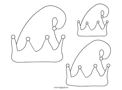 508x374 Santa Hat Coloring Pages Hat Coloring Page Com Com Elf Hat