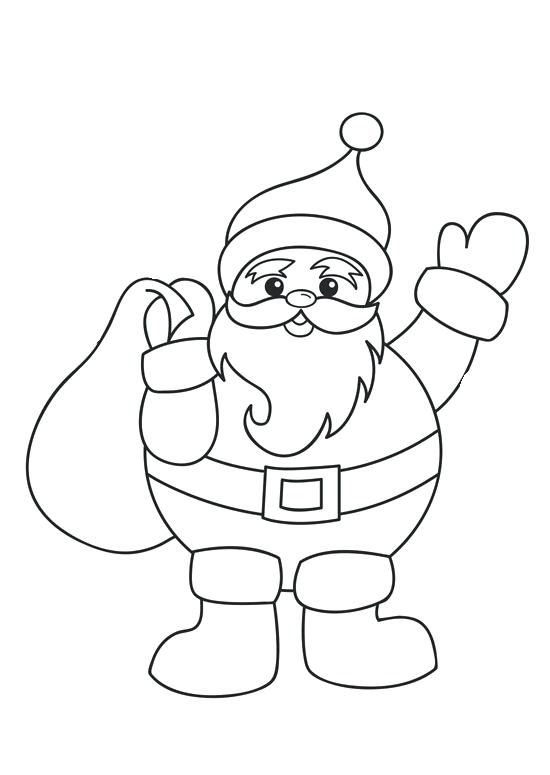 550x775 Coloring Pages Of Santa Colouring Pages Santa Sleigh Coloring