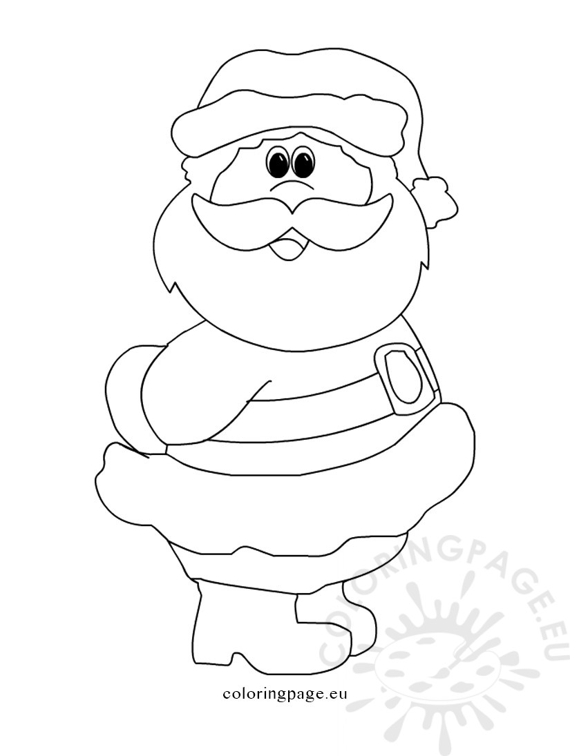 825x1095 Printable Santa