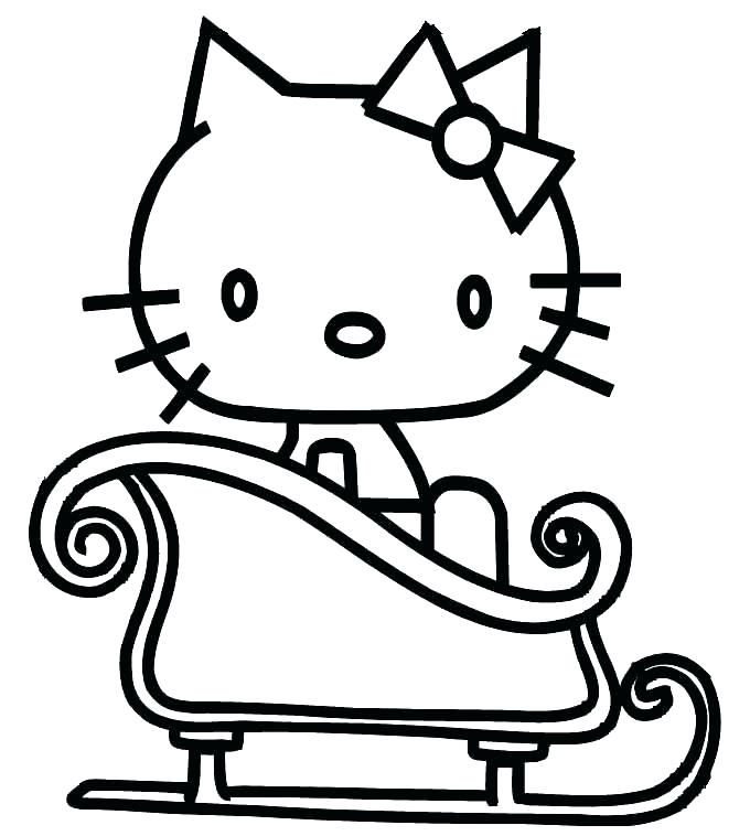 680x758 Santa Sleigh Coloring Page Sleigh Coloring Page In A Sleigh