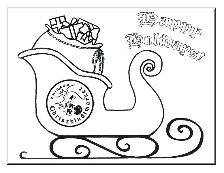 777x600 Free Printable Santa Sleigh Coloring Pages Kids Coloring Sleigh