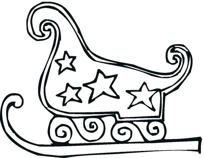 660x512 Free Printable Santa Sleigh Coloring Pages Page