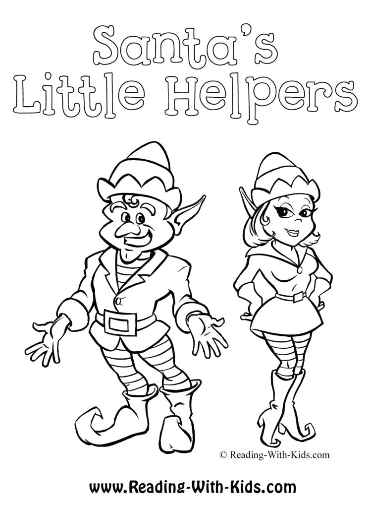 745x1024 Elf Coloring Pages Printable Also Elf Printable Coloring Pages