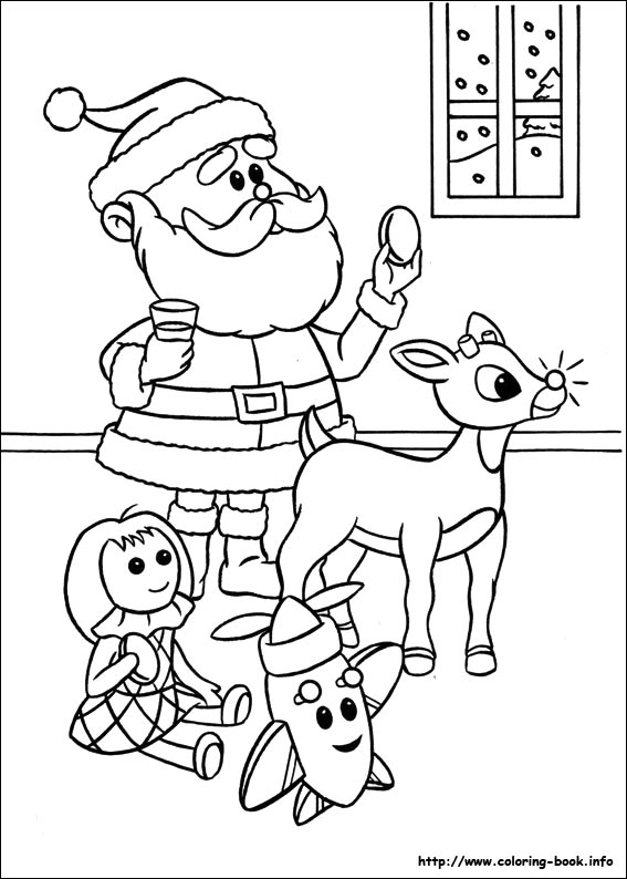 567x794 Rudolph The Red Nosed Reindeer Coloring Picture