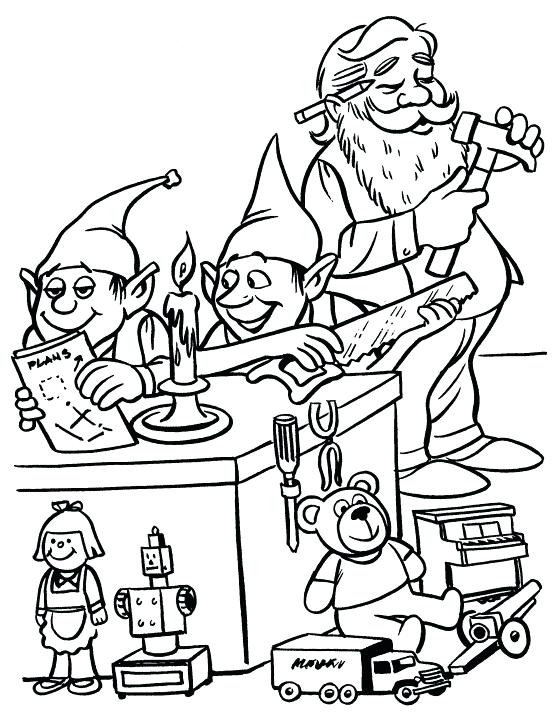 554x720 Christmas Workshop Coloring Sheets Christmas Elves Coloring Pages
