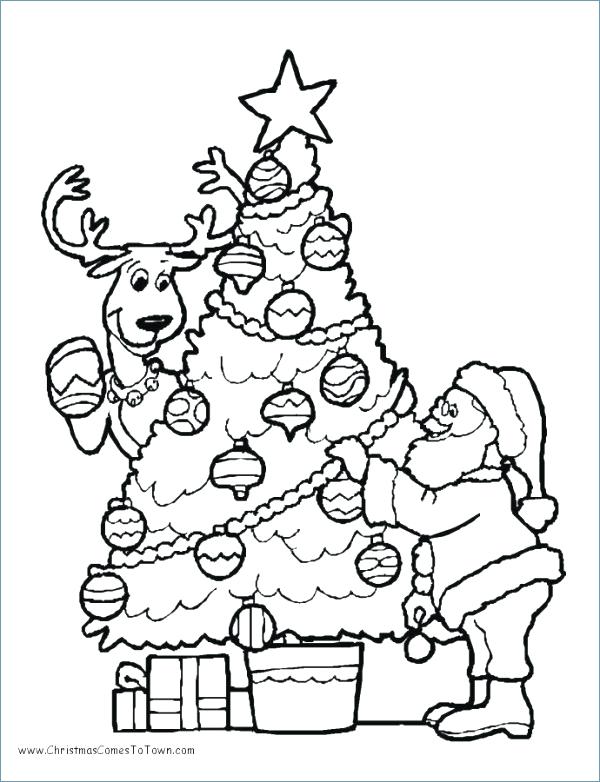 600x782 Coloring Pages Santa Delighted Coloring Pages And Tree Ideas
