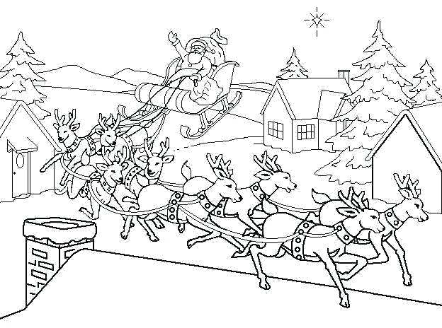 624x464 Christmas Coloring Pages Santa Hippie Coloring Page With Christmas
