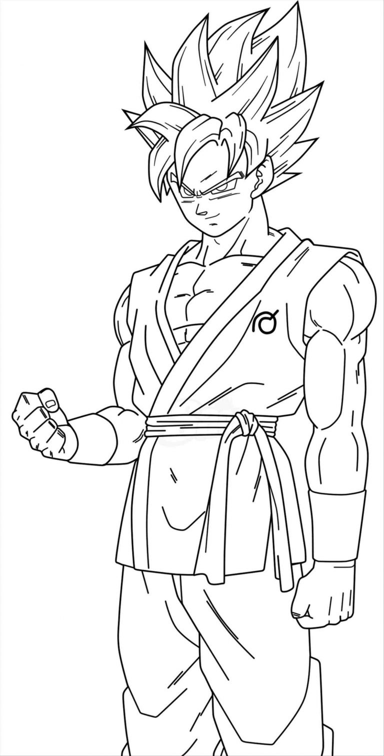 768x1512 Enormous Goku Super Saiyan Coloring Pages