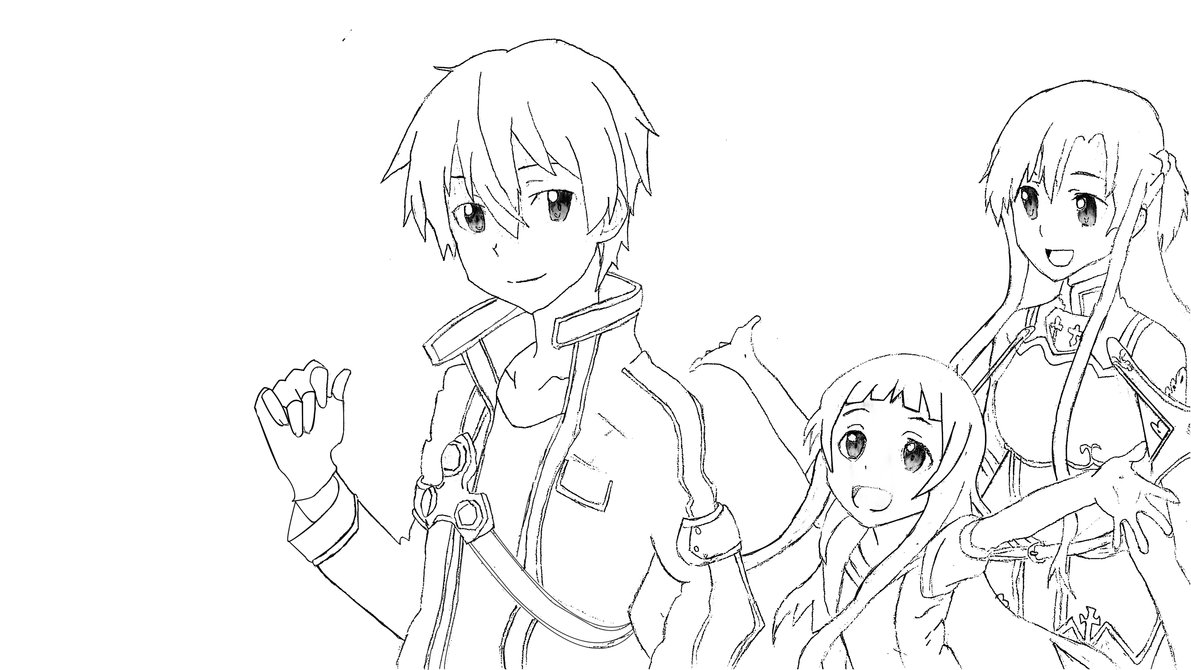 1191x670 Anime Coloring Pages Sword Art Online Fun Coloring Pages