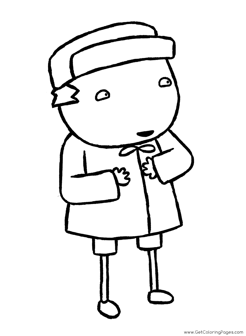 820x1120 John From Sarah And Duck Coloring Pages