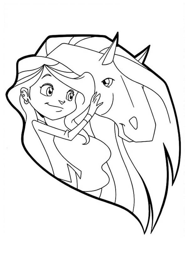 600x834 How To Draw Sarah And Scarlet From Horseland Coloring Pages