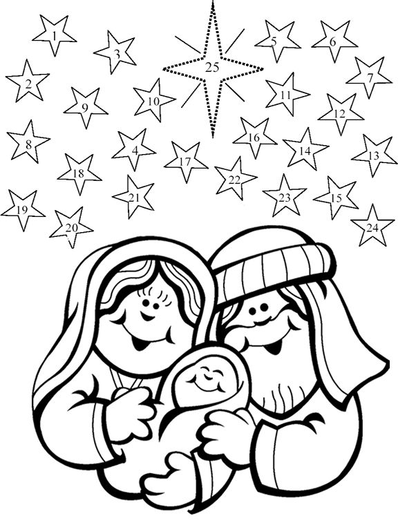 576x760 Isaac Is Born Coloring Pages