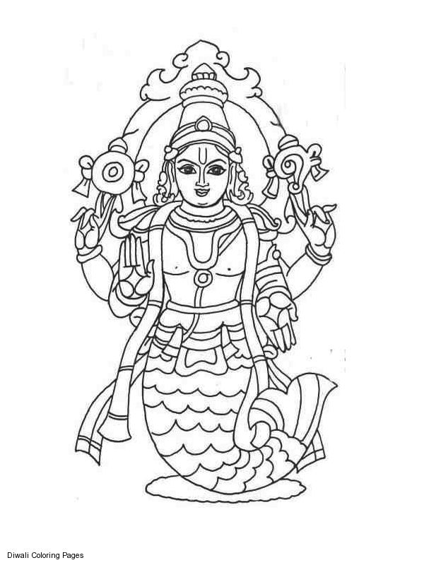 600x800 Indian Gods Coloring Sheets