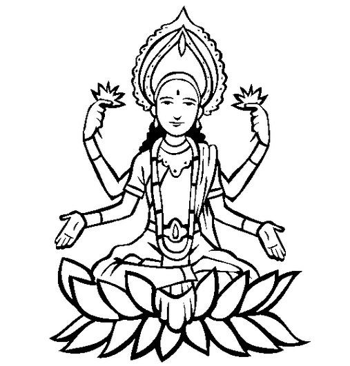 507x531 Lakshmi Coloring Page Coloring Book