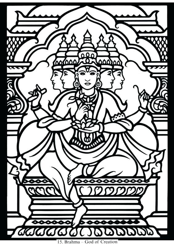 564x790 Coloring Saraswati Coloring Pages Mythology S And Printable