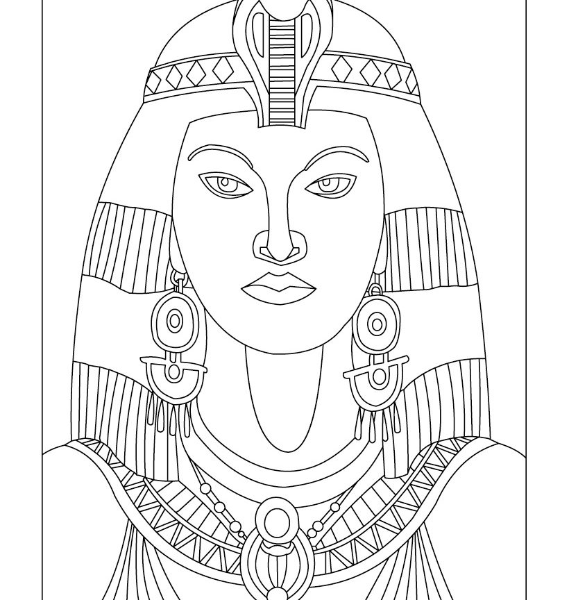 820x864 Best Egyptian Coloring Pages Ancient Cat Art Colouring Gods