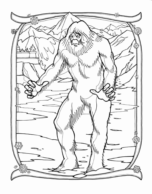 511x650 Bigfoot Coloring Page Photos Colors A Monster Kid Monster Gallery