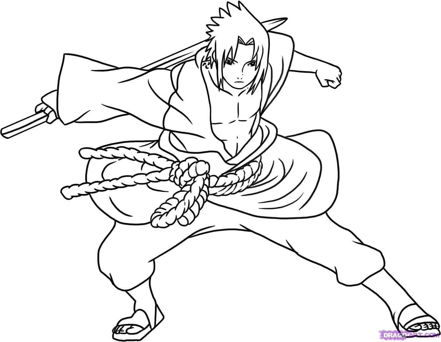 1411x1096 Naruto Vs Sasuke Coloring Pages Free Printables