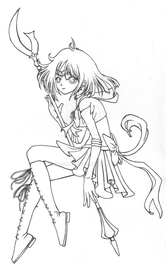 706x1130 Rare Sailor Saturn Coloring Pages Commish Lines