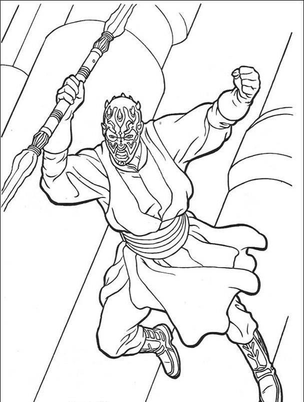 607x802 Darth Maul Coloring Pages