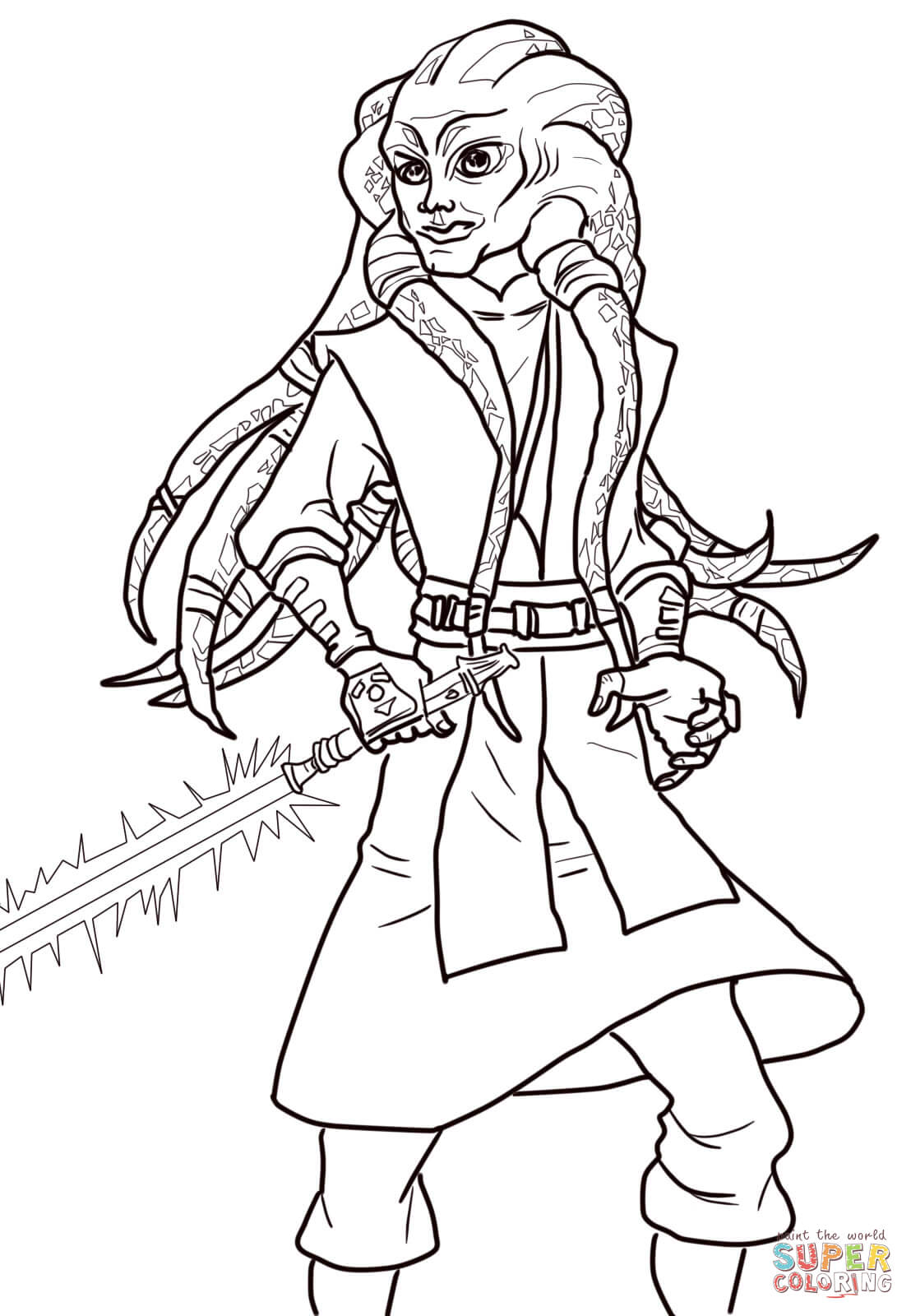 1108x1600 Kit Fisto Coloring Page Free Printable Pages