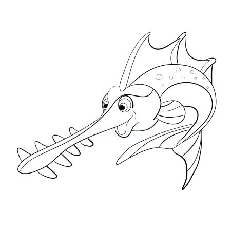 450x450 Mosquito Coloring Page Cartoon Saw Fish Mosquito Larvae Coloring