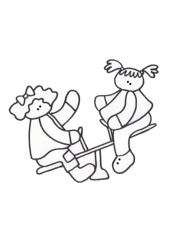 612x792 Seesaw Coloring Pages