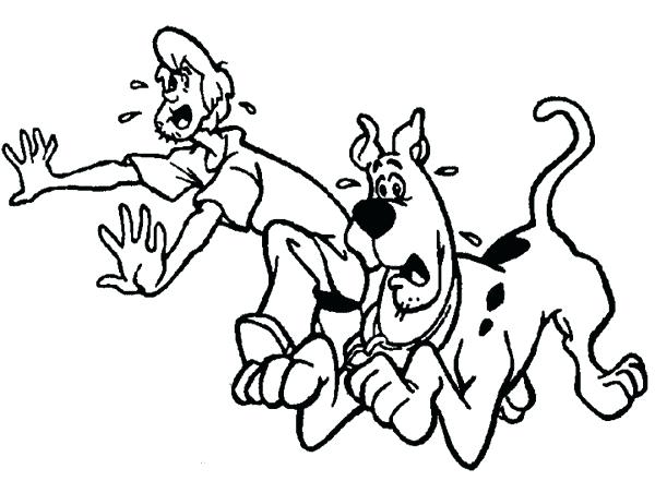 600x441 Scooby And Shaggy Saw Library Ghost Coloring Pages Wesmec Site
