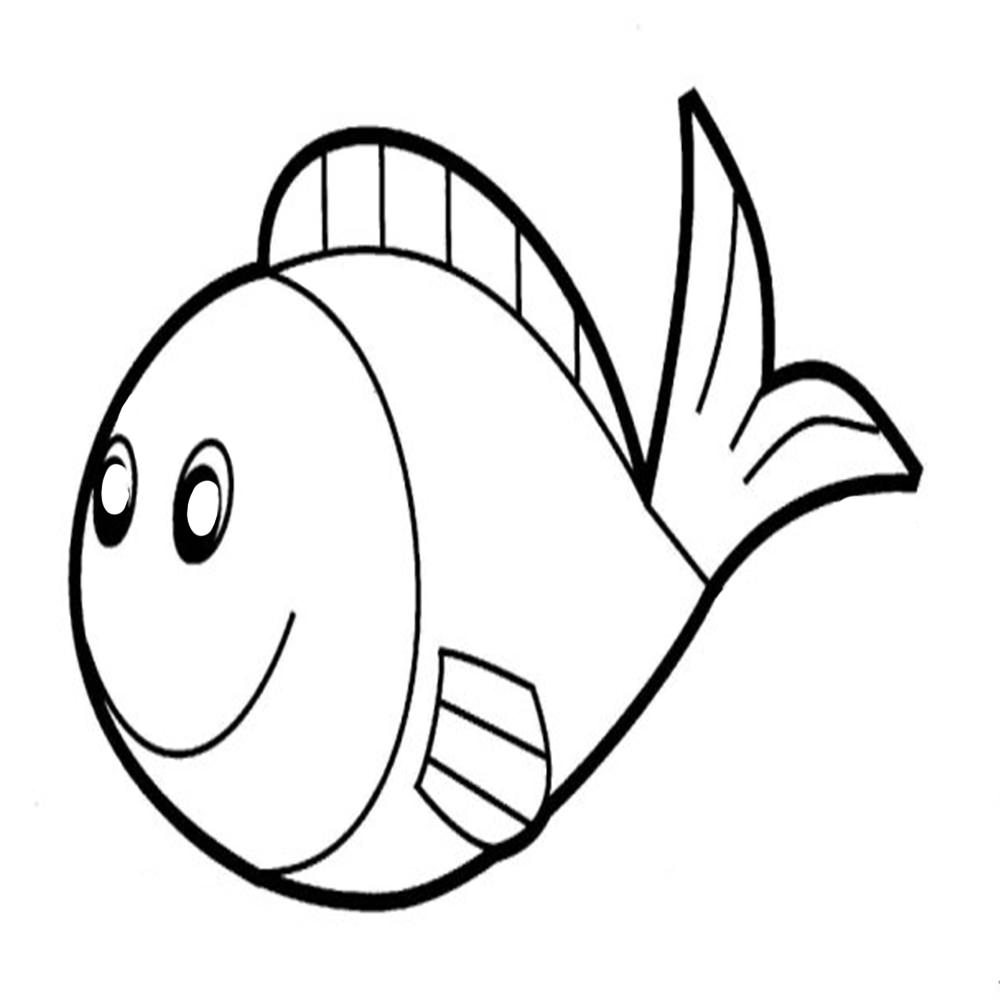 1000x1000 Quality Fish With Scales Coloring Page Downloa