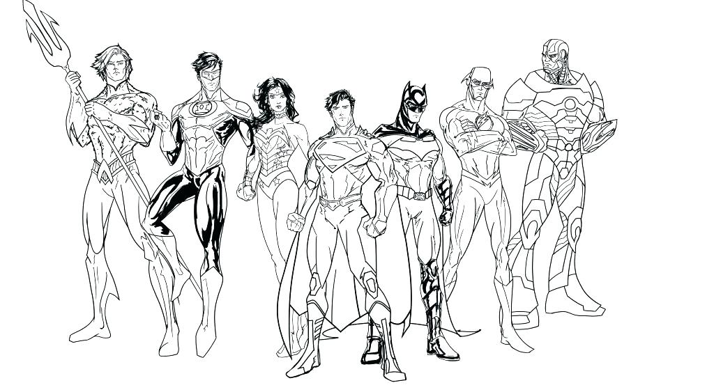 1024x563 Heroes Coloring Pages Dc Coloring Pages Justice League Coloring