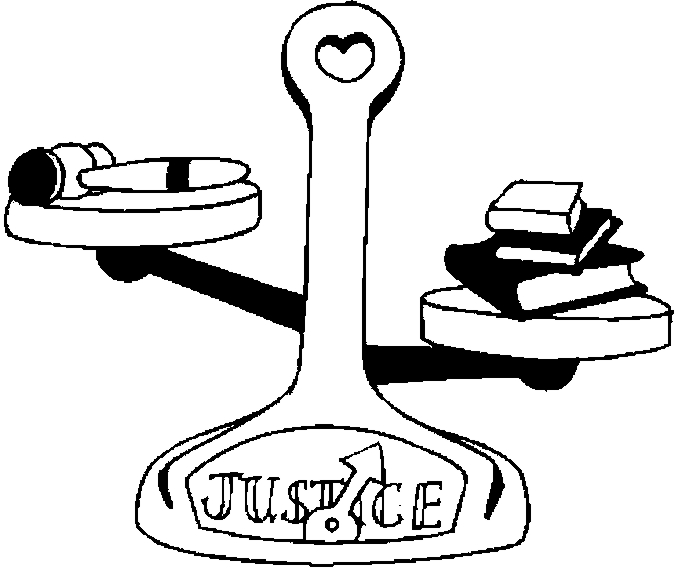 675x568 Justice Scale Coloring Page