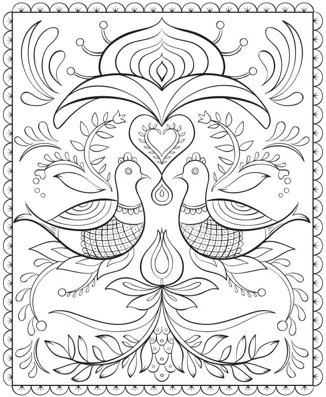 650x792 Nordic Design Coloring Pages