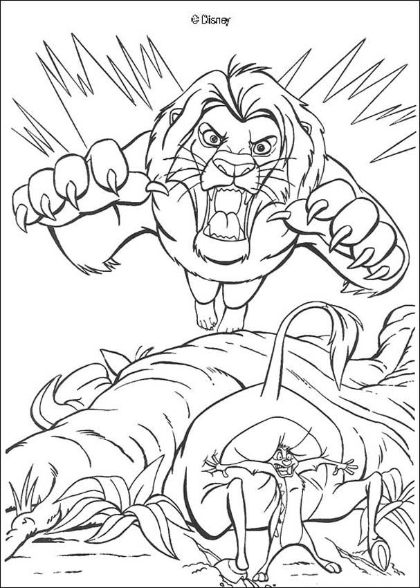 607x850 Scary Scar Coloring Pages