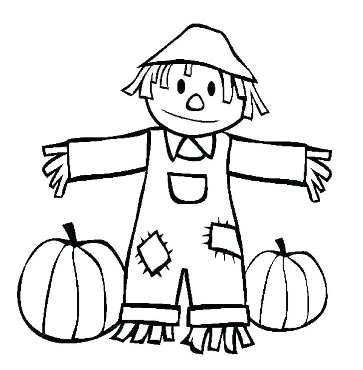 728x743 Printable Scarecrow Coloring Pages Scarecrow Coloring Pages