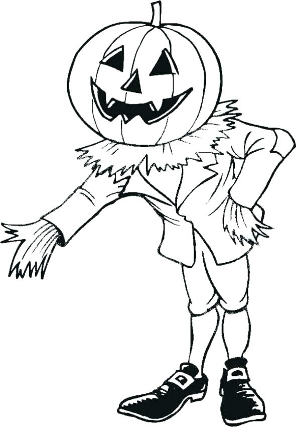590x850 Scarecrow Color Pages Printable Scarecrow Coloring Pages Print
