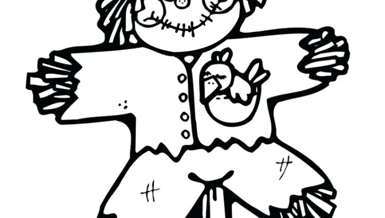 750x425 Scarecrow Coloring Pages