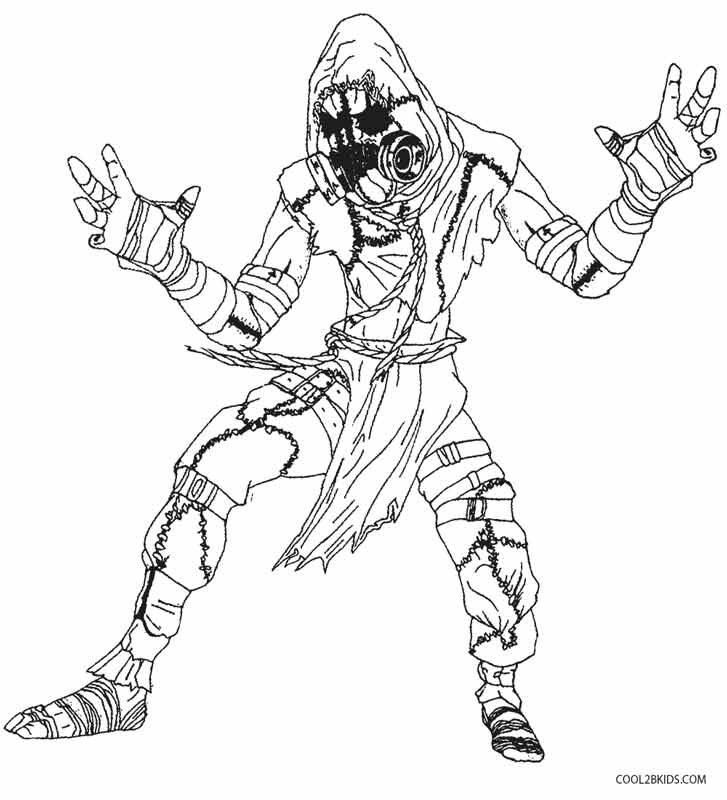 727x800 Printable Scarecrow Coloring Pages For Kids