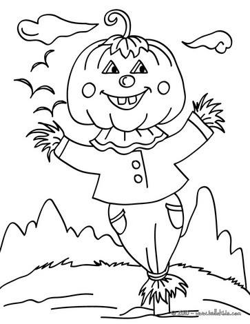 363x470 Scarecrow Coloring Pages
