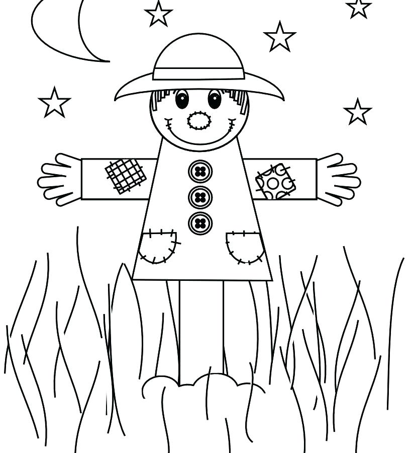 816x900 Scarecrow Coloring Pages Free Printable Page Printa