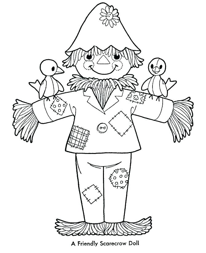 670x820 Scarecrow Coloring Page Scarecrow Coloring Page Perfect Pages