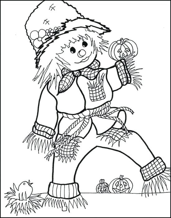 550x701 Scarecrow Printables Coloring Pages Printable Coloring Pages Free