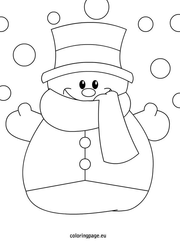 595x804 Snowman Coloring Page Christmas Coloring Pages