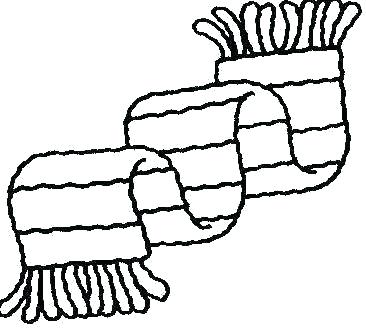 366x328 Scarf Coloring Page Trophy Colouring Page Hat And Scarf Coloring