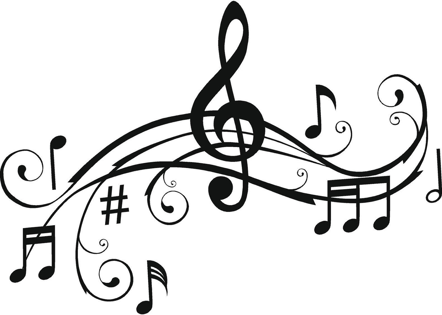 1500x1067 I Love Music Coloring Pages