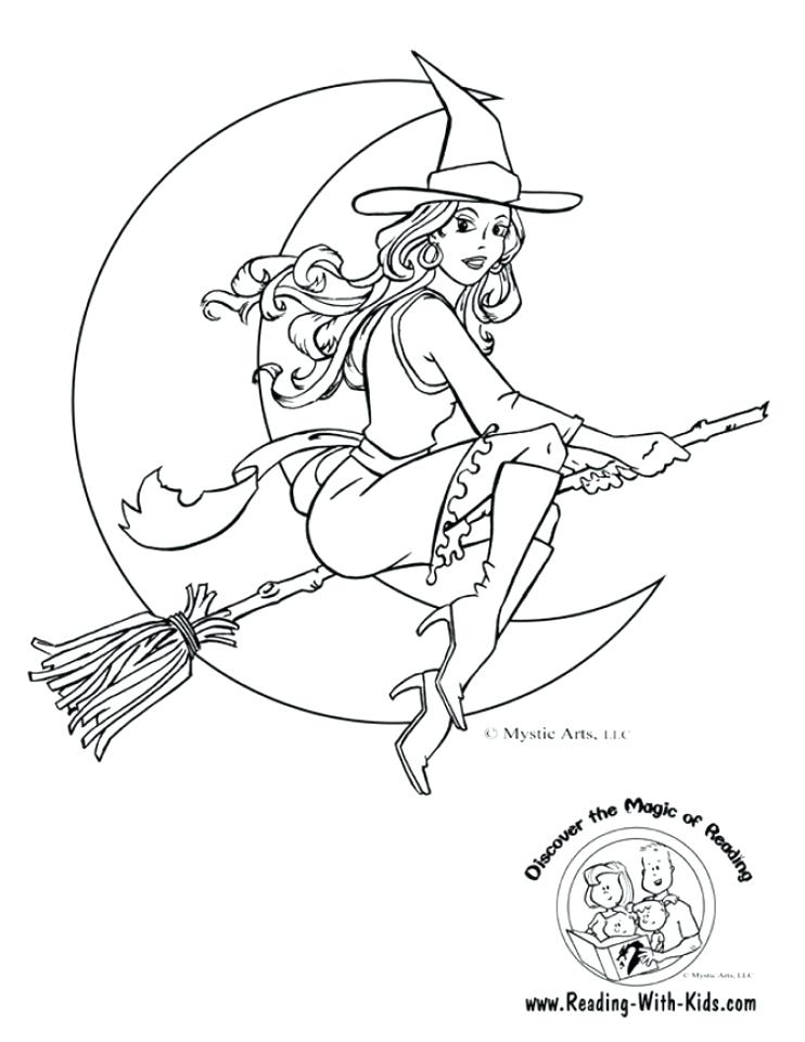 742x960 Witch Coloring Page Free Simple Witch Coloring Pages For Children
