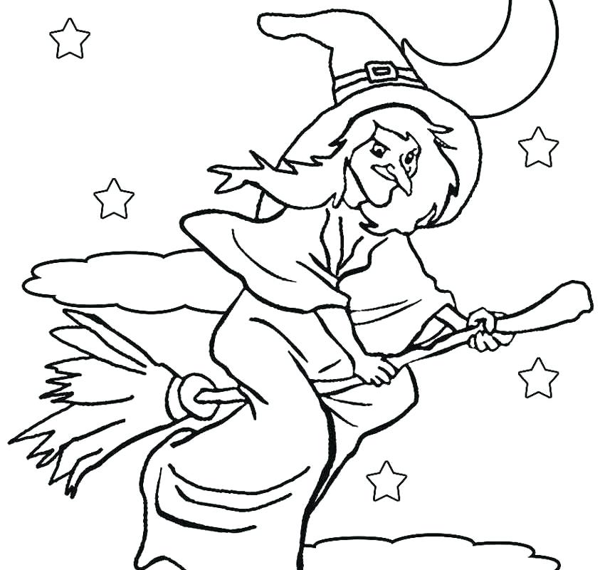 850x800 Witch Coloring Pages Magnificent Witch Coloring Page With Cute