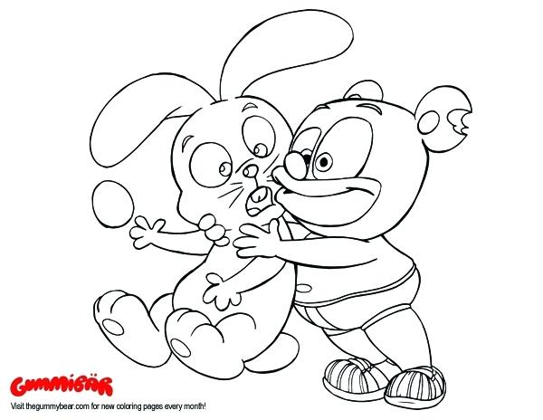 600x464 Gummy Bear Coloring Page Bear Coloring Page Scare Up Some Fun Care