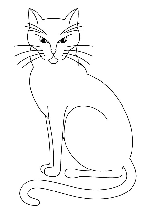 620x875 Black Cat Coloring Pages Stylist Ideas Black Cat Coloring Page