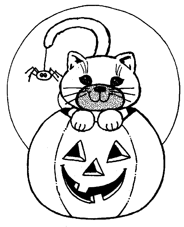 646x797 Halloween Cat Coloring Halloween Cat Coloring Pages