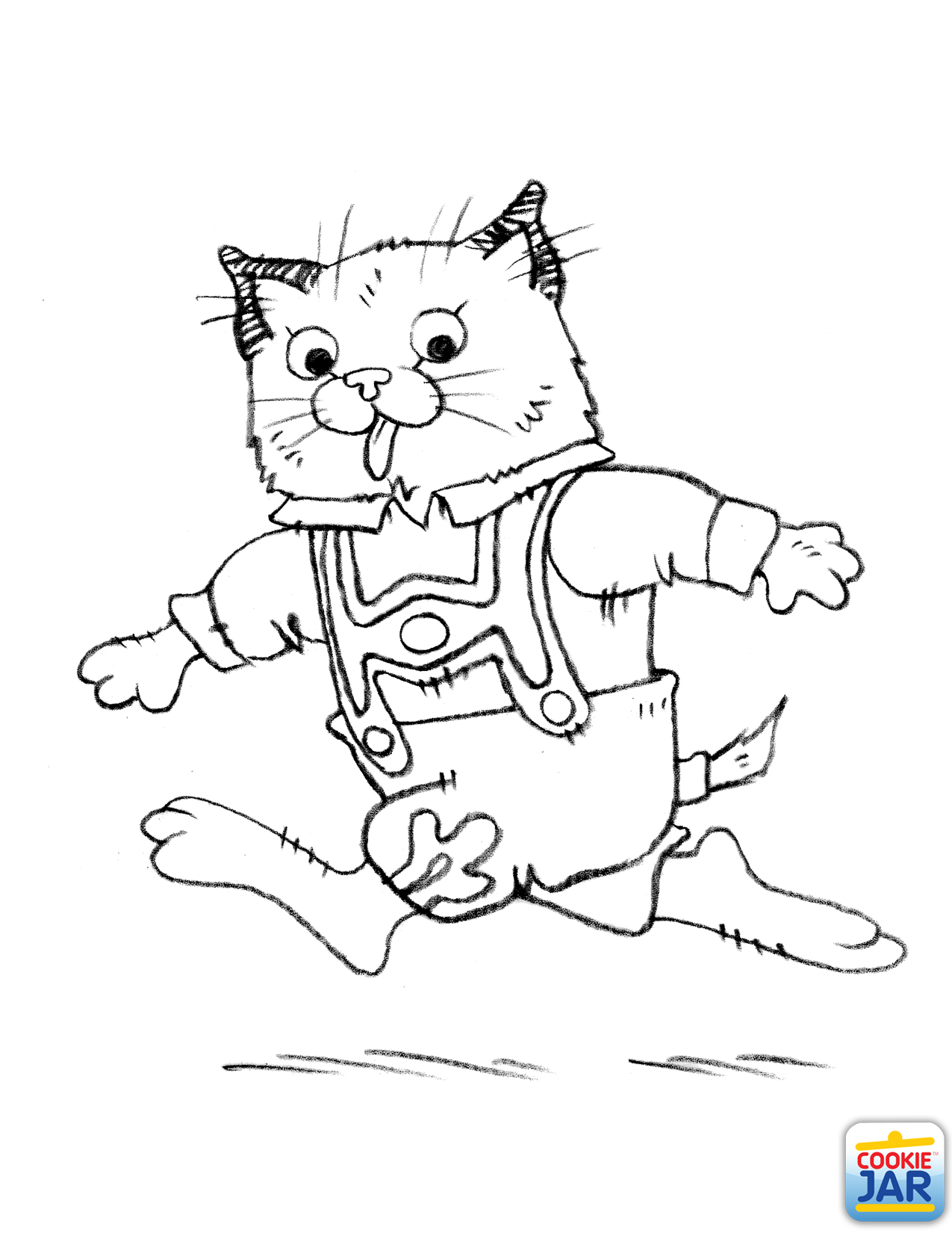 1275x1650 Huckle Cat Coloring Page